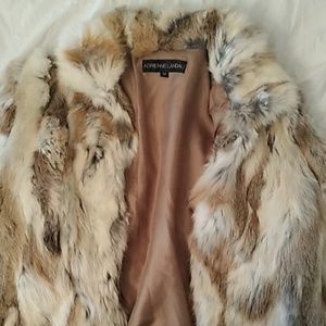 Adrienne landau fur coat